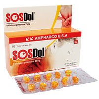 Sosdol 25mg Ampharco thuốc điều trị đau sau chấn thương (3 vỉ x 10 viên)
