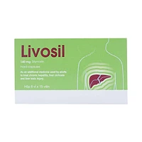 Livosil 140mg điều trị suy giảm chức năng gan hộp 120 viên nang 