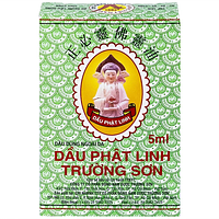 Dầu Phật Linh Trường Sơn dùng hỗ trợ trường hợp cảm cúm, cảm ho, nhức đầu, nghẹt mũi chai 5ml