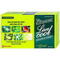 Livecool Nam dược thanh nhiệt giải độc  (10 gói x 7g) dạng bột sủi