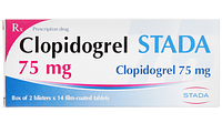 Thuốc Clopidogrel Stada 75mg dự phòng biến cố do huyết khối động mạch (2 vỉ x 14 viên)