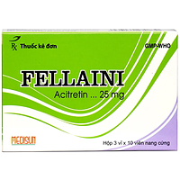 Fellaini Medisun điều trị vẩy nến và bệnh ngoài da (3 vỉ x 10 viên)