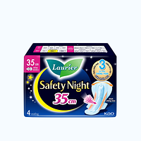 Laurier băng vệ sinh ban đêm siêu thấm hút cánh 35cm gói 4 miếng