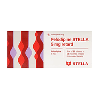 Felodipine 5mg Retard kiểm soát tăng huyết áp hộp 10 vỉ x 10 viên