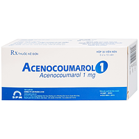 Acenocoumarol 1 SPM được dùng để điều trị và dự phòng bệnh nghẽn mạch (3 vỉ x 10 viên)