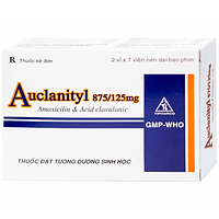 Thuốc Auclanityl 875/125mg Tipharco điều trị nhiễm khuẩn (2 vỉ x 7 viên