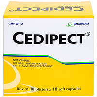 Cedipect Imexpharm điều trị ho, long đờm (Hộp 10 vỉ x 10 viên)