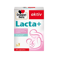 Doppelherz Lacta+ hỗ trợ sức khỏe cho phụ nữ sau sinh, phụ nữ đang cho con bú hộp 3 vỉ x 10 viên