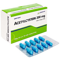 Acetylcystein 200mg Imexpharm dùng để làm loãng đờm trong bệnh viêm phế quản, bệnh nhầy nhớt (10 vỉ x 10 viên)