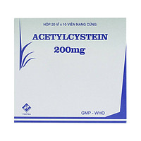 Acetylcystein 200mg Vidipha, thuốc dùng để tiêu nhầy trong trường hợp viêm phế quản và bệnh nhầy nhớt (20 vỉ x 10 viên)