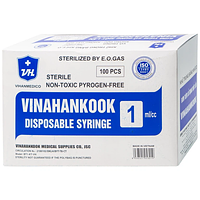 Vinahankook bơm tiêm 1ml/cc hộp 100 cái