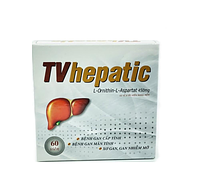 TV Hepatic hỗ trợ hạ men gan và tăng cường chức năng gan hộp 12 vỉ x 5 viên