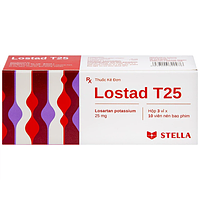 Lostad T25 25mg điều trị tăng huyết áp hộp 3 vỉ x 10 viên