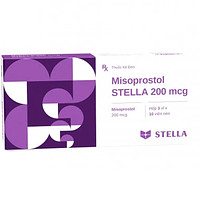 Misoprostol Stella 200mcg dạng viên nén giúp giảm nguy cơ loét dạ dày (3 vỉ x 10 viên).