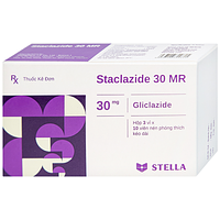 Thuốc Staclazide 30 MR Stella dùng cho bệnh nhân đái tháo đường típ 2 (3 vỉ x 10 viên)
