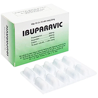 Ibuparavic giảm đau hạ sốt đau lưng, ( hộp 10 Vỉ x 10) viên nang cứng