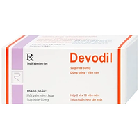Devodil Remedica điều trị ngắn hạn chứng lo âu, rối loạn hành vi nghiêm trọng hộp 2 vỉ x 10 viên