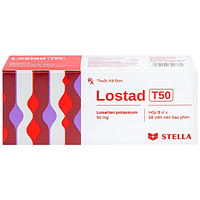 Lostad T50 50mg điều trị tăng huyết áp hộp 3 vỉ x 10 viên