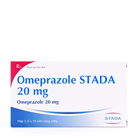 Omeprazole 20 mg điều trị loét dạ dày, tá tràng, viêm thực quản (hộp 30 viên)