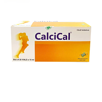 Dung dịch uống Calcical bổ sung calci và magie trong trường hợp suy nhược chức năng (Hộp 20 ống)