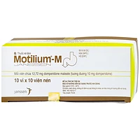 Viên nén Motilium-M Janssen dùng để điều trị các triệu chứng nôn và buồn nôn (10 vỉ x 10 viên)