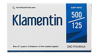 Klamentin 500mg/125mg kháng khuẩn hộp 14 viên nén