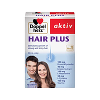 Doppelherz Hair Plus hỗ trợ tóc chắc khỏe, bóng đẹp hộp 30 viên