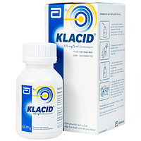 Sản phẩm Klacid 125mg/5ml dạng cốm pha hỗn dịch uống để điều trị các bệnh nhiễm khuẩn đường hô hấp (60ml)