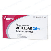 Thuốc Actelsar 40mg Actavis dùng để điều trị tăng huyết áp vô căn (2 vỉ x 14 viên)