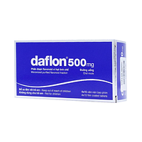 Daflon 500mg điều trị các triệu chứng liên quan đến suy giảm tĩnh mạch bạch huyết và trĩ cấp hộp 4 vỉ x 15 viên