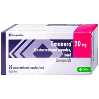 Emanera 20mg chỉ định trào ngược dạ dày thực quản hộp 4 vỉ x 7 viên
