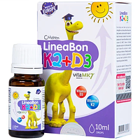 LINEABON K2+D3 - Hỗ Trợ Phát Triển Xương Cho Trẻ Từ 0 Tháng (Chai 10ml)