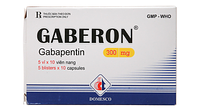 Gaberon 300mg hỗ trợ trị động kinh cục bộ (Hộp 5 vỉ x 10 viên)