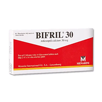 Thuốc Bifril 30mg điều trị tăng huyết áp, nhồi máu cơ tim hộp 2 vỉ x 14 viên