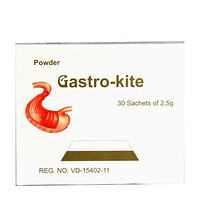 Gastro-kite làm giảm triệu chứng do tăng acid dạ dày, loét dạ dày tá tràng (Hộp 30 gói x 2.5g)