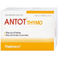 TRAPHACO ANTOT THYMO - Hỗ Trợ Đề Kháng Cho Trẻ Em Từ 1 Tuổi (Hộp 20 Ống x 10ml)