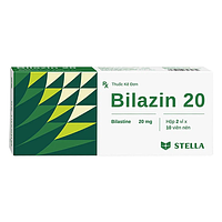 Bilazin 20mg điều trị triệu chứng viêm mũi dị ứng, mày đay hộp 2 vỉ x 10 viên