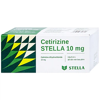 Thuốc Cetirizine Stella 10mg giảm viêm mũi dị ứng, mày đay hộp 5 vỉ x 10 viên