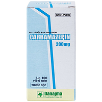 Carbamazepin 200mg điều trị bệnh động kinh, giảm đau dây thần kinh hộp 100 viên