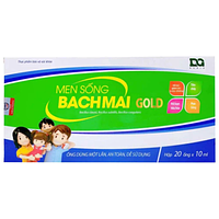 Men Sống Bạch Mai Gold giúp cân bằng hệ khuẩn ruột (hộp 20 ống )