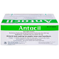 Thuốc Antacil 250mg Thai Nakorn Patana điều trị bệnh loét dạ dày, tá tràng (25 vỉ x 10 viên)