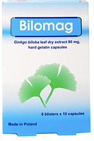 Bilomag 80mg điều trị suy tuần hoàn não, giảm chú ý tập trung hộp 6 vỉ x 10 viên