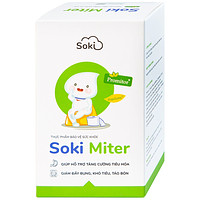 Bột hòa tan Soki Miter có tác dụng hỗ trợ cải thiện tiêu hóa và giảm cảm giác đầy bụng (20 gói)
