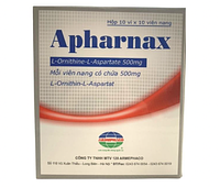 Apharnax caps 500mg điều trị xơ gan, gan nhiễm mỡ hộp 10 vỉ x 10 viên