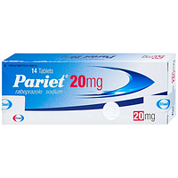 Pariet 20mg điều trị loét dạ dày, tá tràng ( 1 vỉ x 14) viên nén