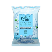Khăn ướt Bello không mùi an toàn không cồn không Paraben - chăm sóc tay & mặt (Gói 20 tờ)