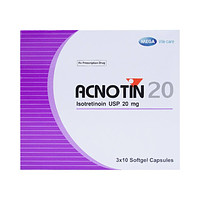 Acnotin 20mg MEGA We care dạng thuốc dùng cho việc điều trị mụn trứng cá nặng (3 vỉ x 10 viên)