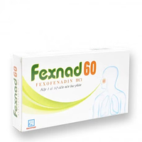 Fexnad 60mg trị viêm mũi dị ứng, mày đay (Hộp 1 vỉ x 10 viên)
