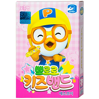 Băng keo cá nhân in hình Pororo Kids Band 72mm x 18mm Young Chemical bảo vệ vết thương dành cho trẻ nhỏ (Hộp 20 miếng)