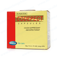 Codepect điều trị triệu chứng ho khan hoặc kích ứng hộp 10 vỉ x 10 viên